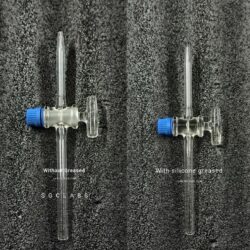 Buy Glass Key Stopcock Straight Bore, side tube, Bore 2 mm - Laboratory Glassware | SGC LABS® India